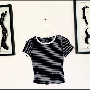 Navy&White striped shirt